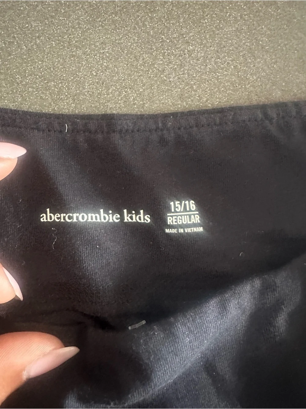abercrombie kids Black Lounge Joggers